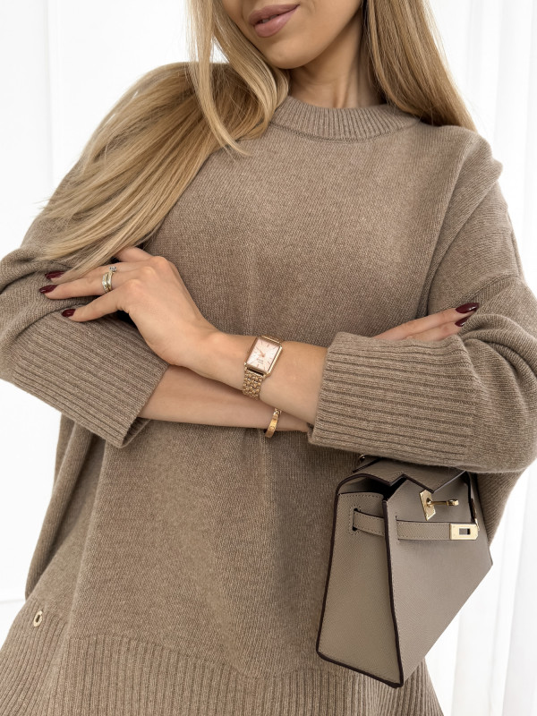 Sweter basic wełniany fango WOLLY 1