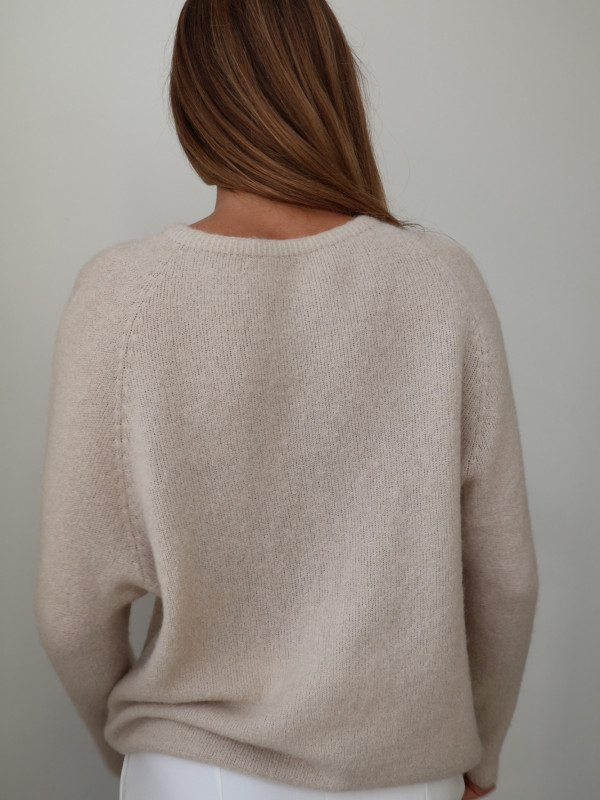 Sweter z baby alpaką beż AROSA 5