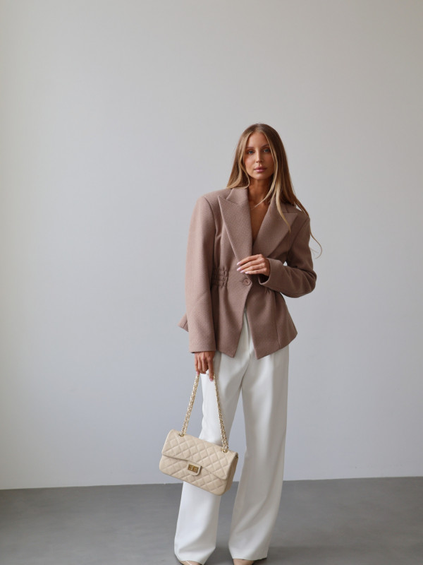 Marynarka ze ściągaczem ROYAL taupe 29