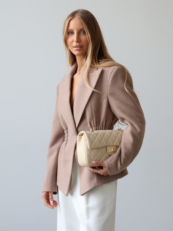 Marynarka ze ściągaczem ROYAL taupe 26