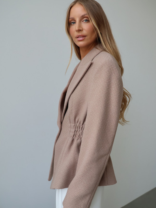 Marynarka ze ściągaczem ROYAL taupe 12