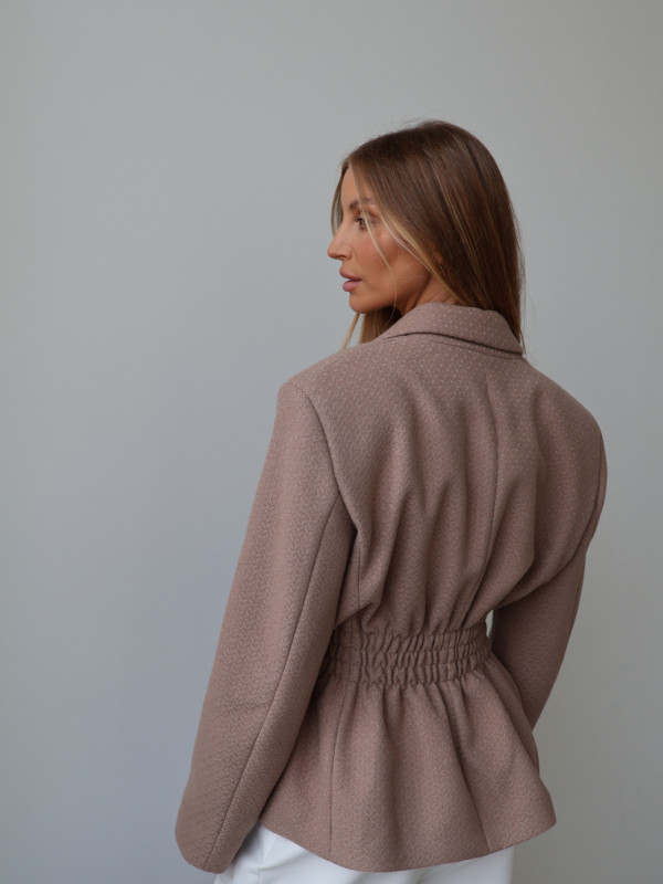 Marynarka ze ściągaczem ROYAL taupe 13