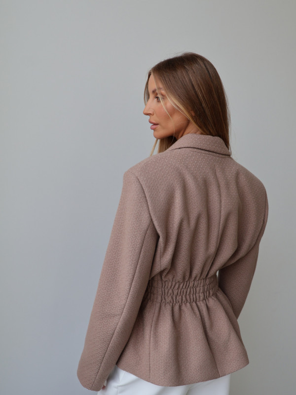 Marynarka ze ściągaczem ROYAL taupe 1