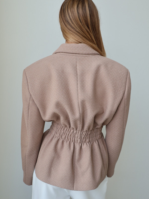 Marynarka ze ściągaczem ROYAL taupe 15