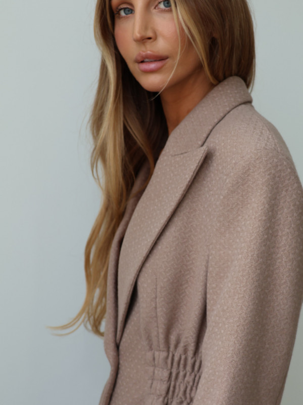 Marynarka ze ściągaczem ROYAL taupe 19