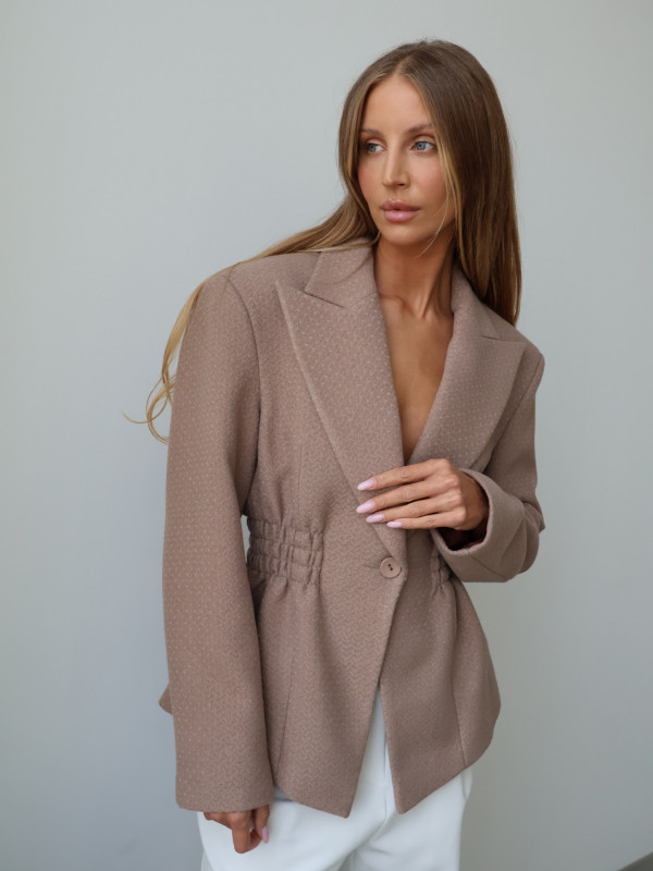 Marynarka ze ściągaczem ROYAL taupe 20