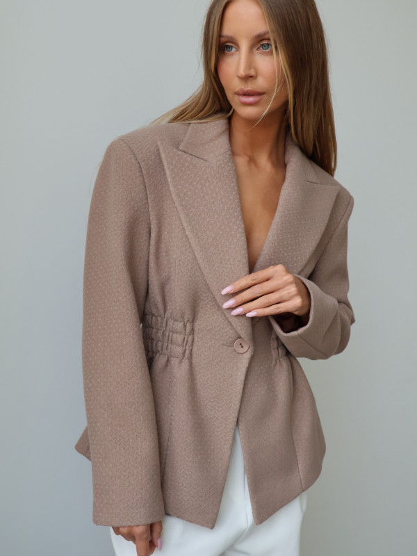 Marynarka ze ściągaczem ROYAL taupe 24