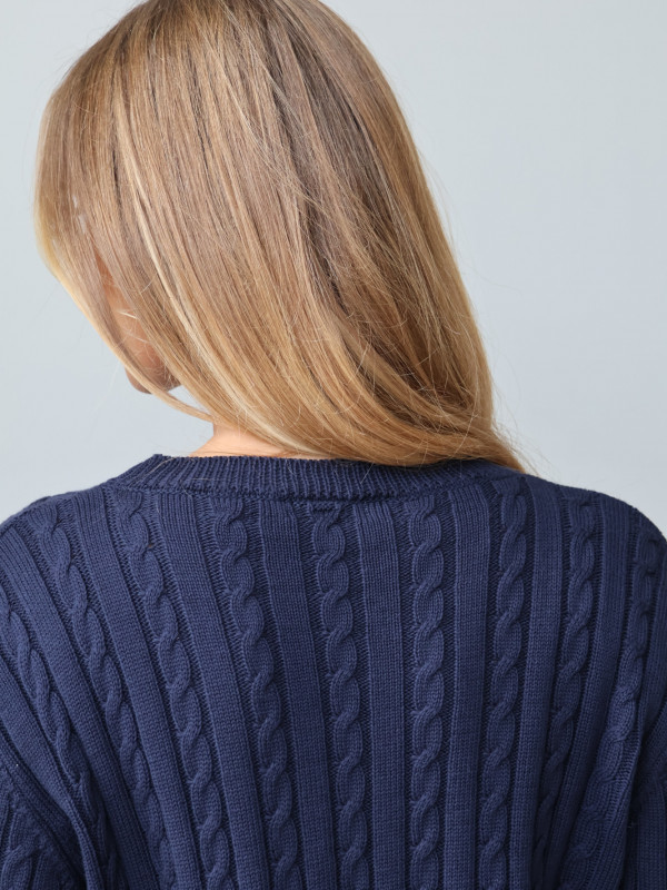 Sweter 100% bawełna navy OXFORD 5