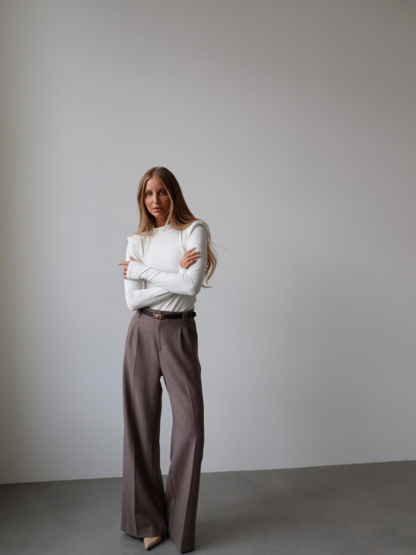 Golf z poduszkami 100% wiskoza AMELINE biały 4