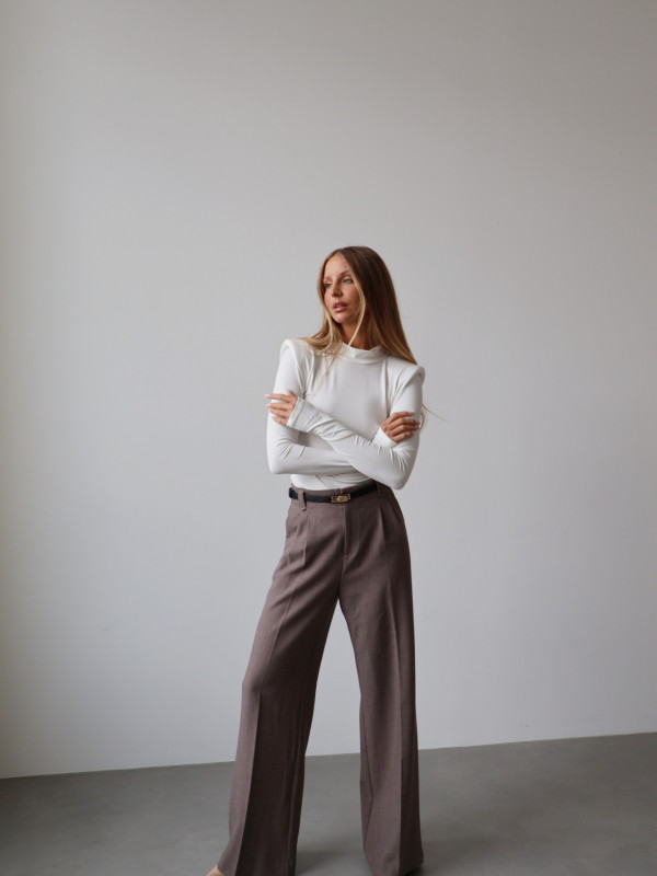 Golf z poduszkami 100% wiskoza AMELINE biały 5