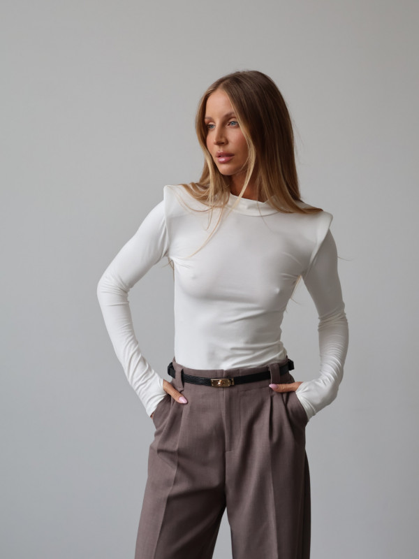 Golf z poduszkami 100% wiskoza AMELINE biały 7