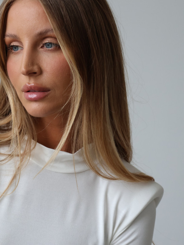 Golf z poduszkami 100% wiskoza AMELINE biały 9