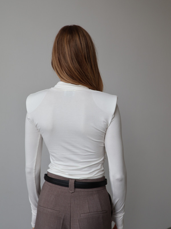 Golf z poduszkami 100% wiskoza AMELINE biały 14