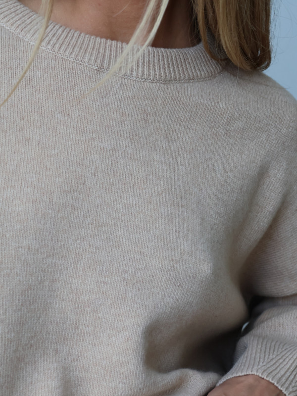 Sweter wełniany LANA beż 11
