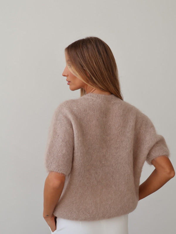 Sweter 80% moher premium YARA beż 7