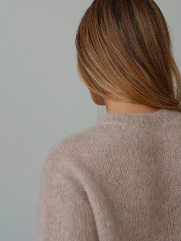 Sweter 80% moher premium YARA beż 8