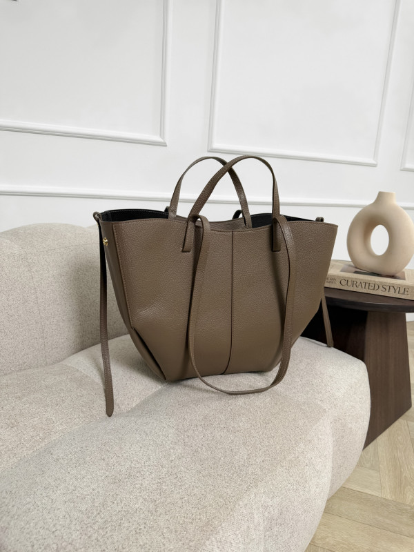 Torebka 100% skóra naturalna taupe SOLENE MAXI 6