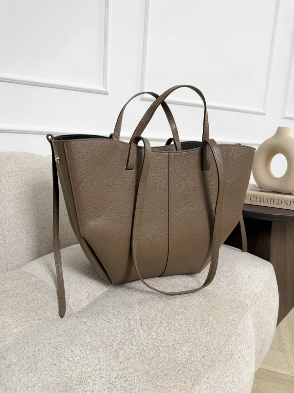 Torebka 100% skóra naturalna taupe SOLENE MAXI 7