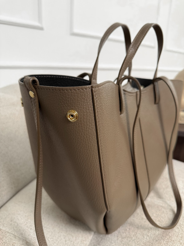 Torebka 100% skóra naturalna taupe SOLENE MAXI 9