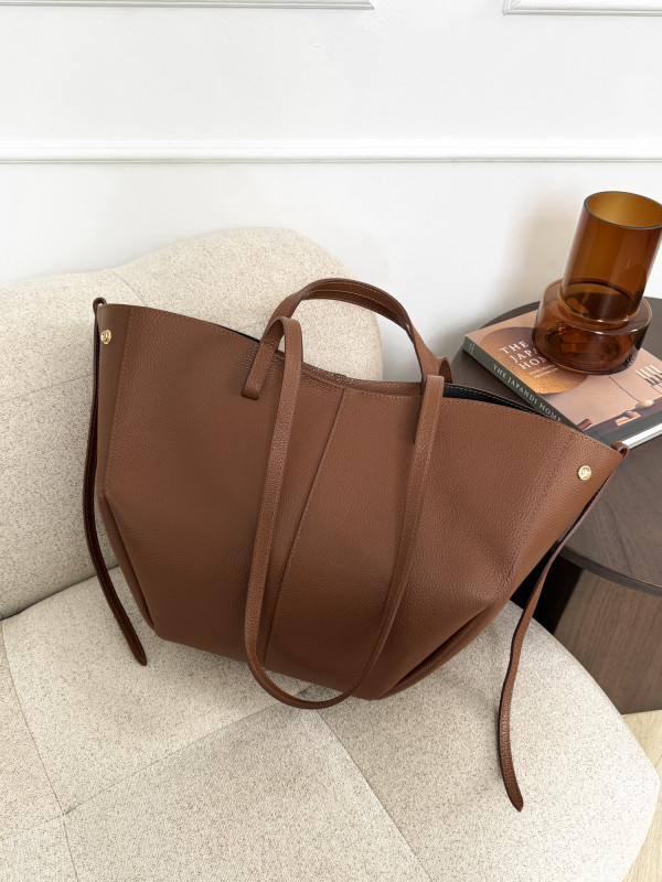 Torebka 100% skóra naturalna camel SOLENE MAXI 2