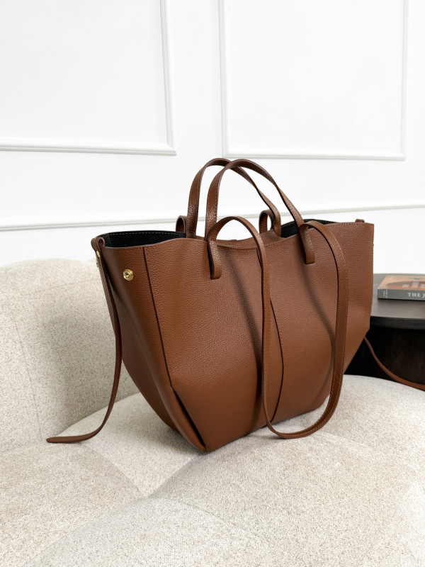 Torebka 100% skóra naturalna camel SOLENE MAXI