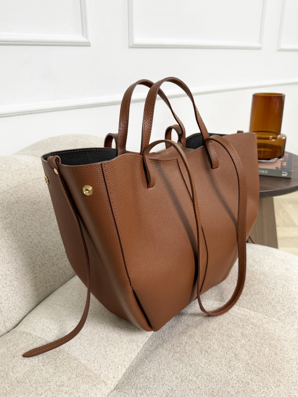 Torebka 100% skóra naturalna camel SOLENE MAXI 7