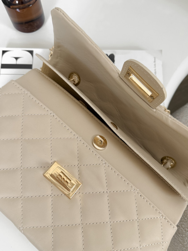 Torebka 100% skóra naturalna VANITY jasny beż 2